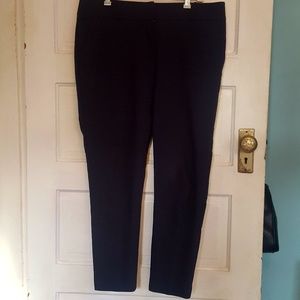 Loft Marissa Skinny Navy Pants Size 12